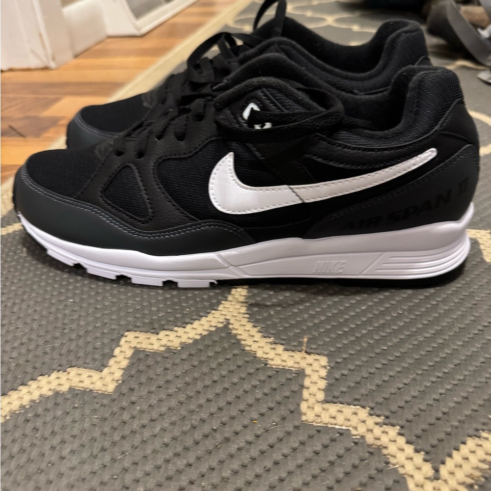 Nike Air Span II Black and White Sneakers